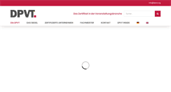 Desktop Screenshot of dpvt.org