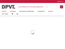 Tablet Screenshot of dpvt.org